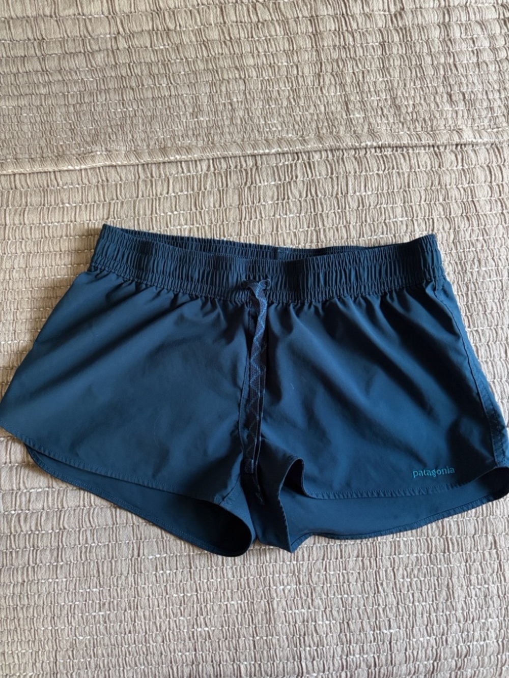Patagonia Women's Deep Blue Athletic Running Shorts